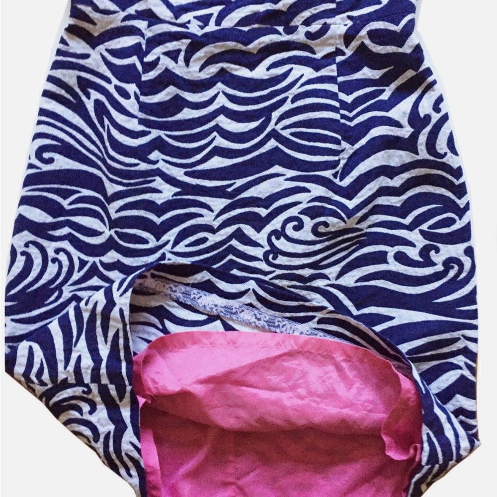 Lilly Pulitzer Kiki women’s Navy and White Patterned Dress size 4 - Picture 9 of 12